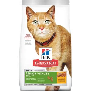 Hill's Science Diet Feline Mature Senior Vitality Adult 7+ Dry Cat Food 1.36kg