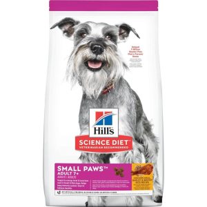 Hill's Science Diet Adult 7+ Small Paws Chicken Meal, Barley & Brown Rice Dog Dry Food 1.5kg