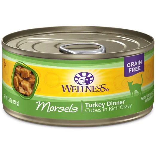 Wellness Complete Health Morsels Cubed Turkey Dinner Canned Cat Food 156g