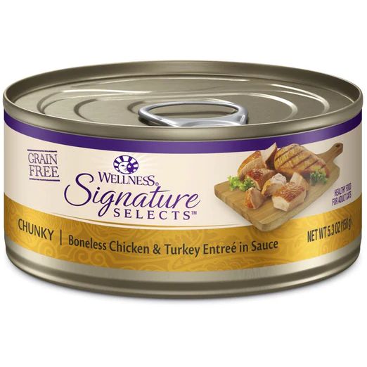 Wellness CORE Signature Selects Chunky Chicken & Turkey Canned Cat Food 150g