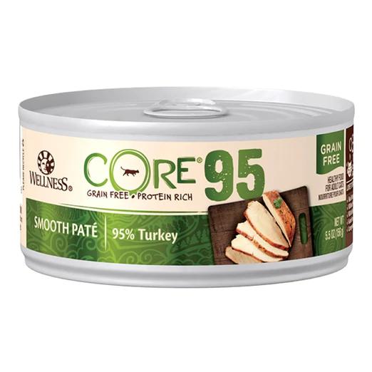 Wellness Core 95% Turkey Pate Canned Cat Food 156g