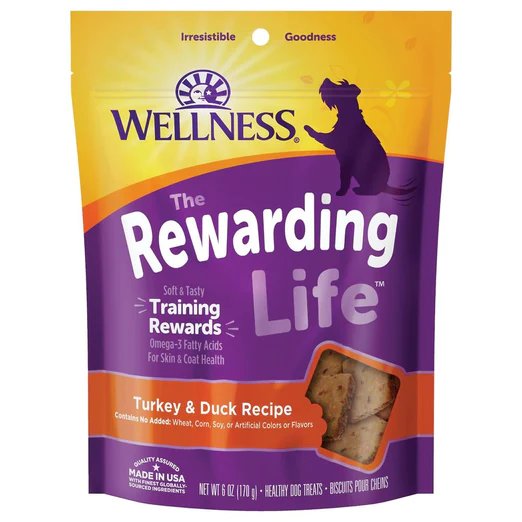 Wellness Rewarding Life Wellbites Turkey & Duck Grain Free Dog Treats 170g