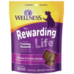 Wellness Rewarding Life WellBites Chicken & Venison Recipe Grain Free Dog Treats 170g