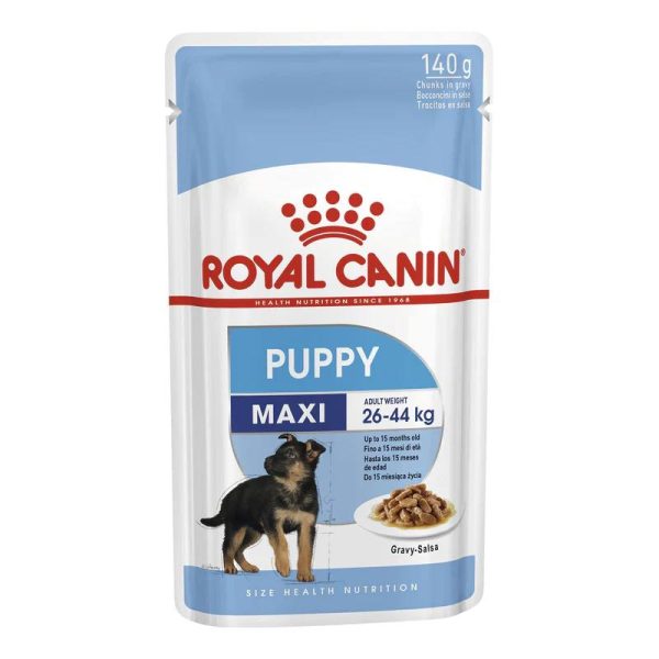 Royal Canin Wet Range Maxi Puppy Pouch Dog Food 140g