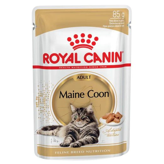 Royal Canin Feline Breed Nutrition Maine Coon Adult Pouch Cat Food 85g