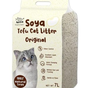 Aa Pet Soya Tofu Cat Litter Charcoal 7L - Mogale Pets - Singapore