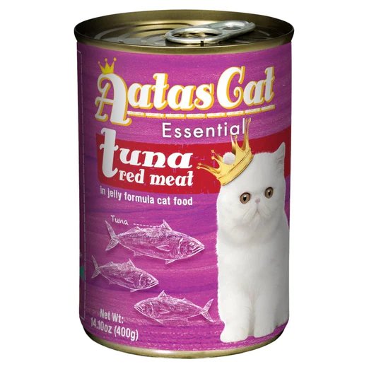 Aatas Cat Essential Tuna Red Meat in Jelly Canned Cat Food 400g