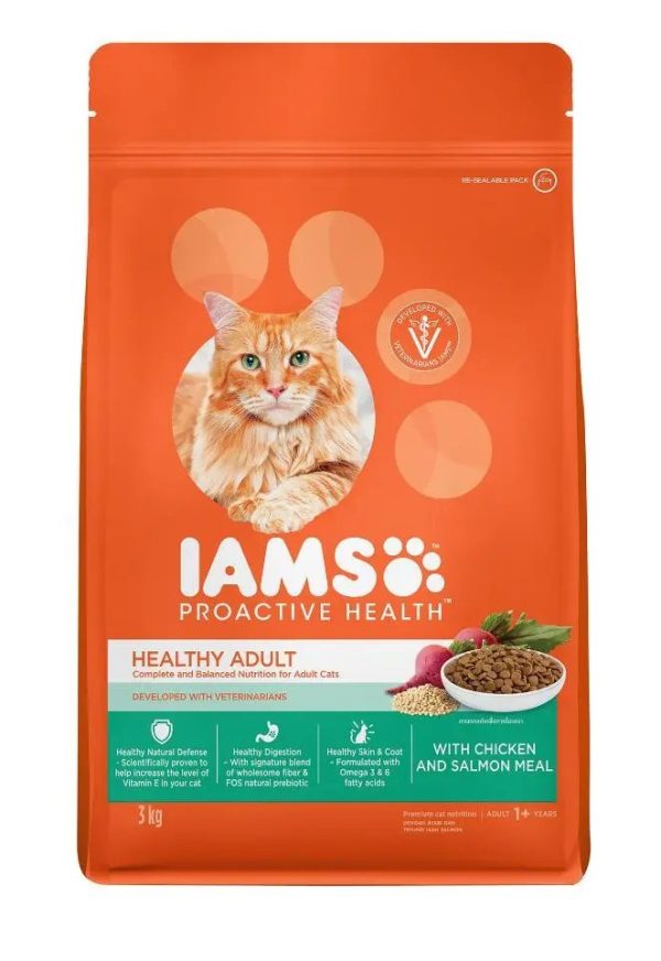 IAMS Cat Dry Food Adult Chicken & Salmon