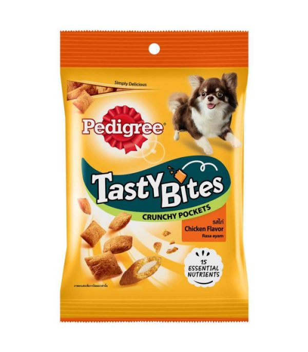 Pedigree Adult Dog Treats Tastybites Pockets Chicken 60gm