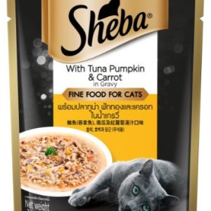 Sheba Pouch Cat Wet Food Adult Tuna, Pumpkin & Carrot 70gm