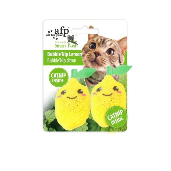 AFP Green Rush Bubble'Nip Lemon Catnip Toy