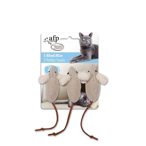 AFP Classic Comfort 3 Blind Mice Catnip Toy