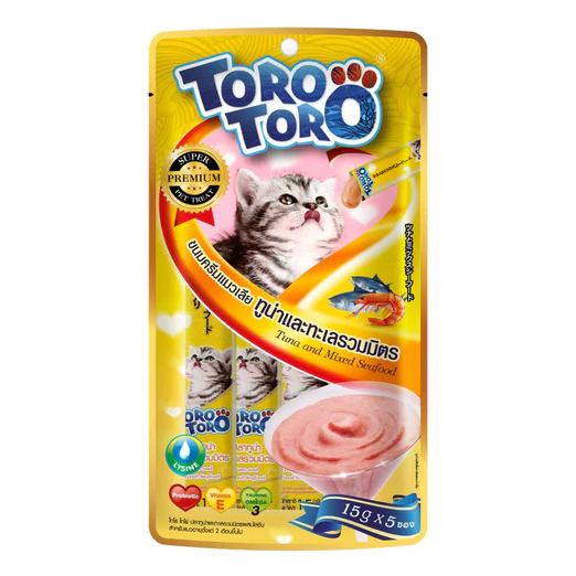 Toro Toro Tuna & Mixed Seafood Liquid Cat Treats 75g