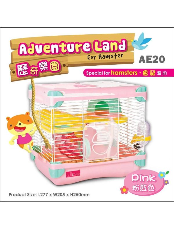 Alice Adventure Land Hamster Cage Pink