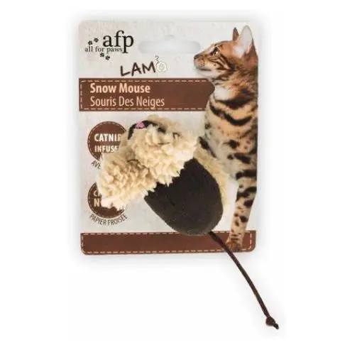AFP Lambswool Snow Mouse Toy