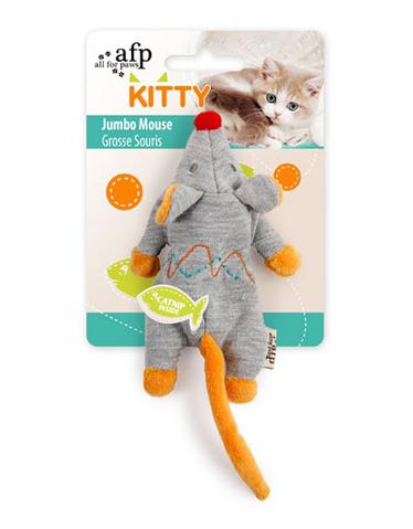 AFP Kitty Jumbo Mouse Kitten Catnip Toy