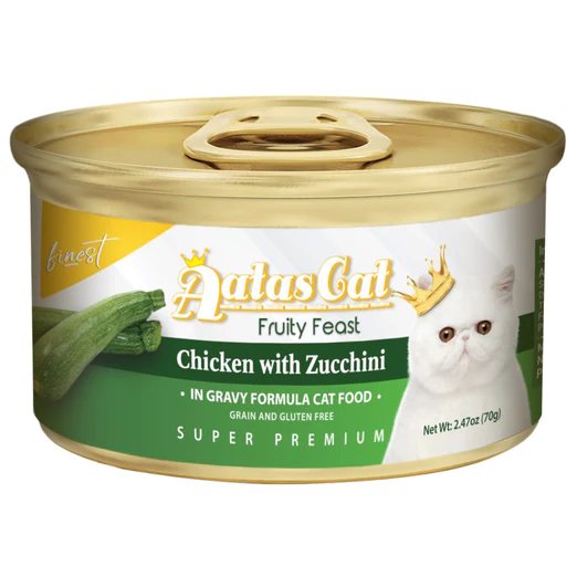 Aatas Cat Finest Fruity Feast Chicken With Zucchini Canned Cat Food 70g