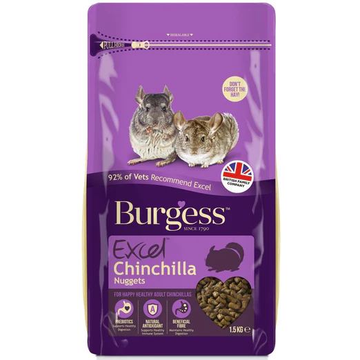 Burgess Excel Tasty Nuggets For Chinchillas 1.5kg