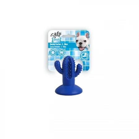 AFP Dental Chews Cactus Small Rubber Blue Dog Toy
