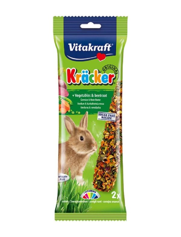 Vitakraft Kracker Vegetable Rabbit Treats 2pcs