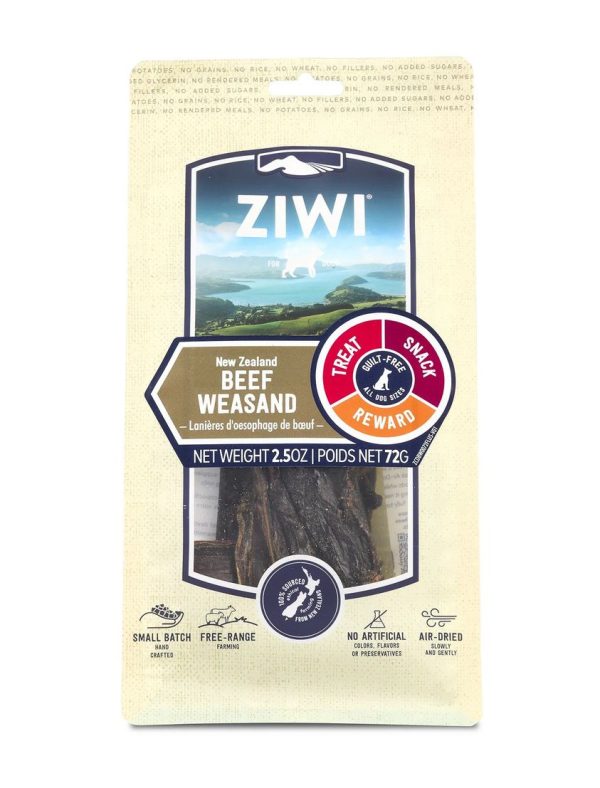 Ziwi Peak Air-Dried Dog Treats - Beef Weasand 72g