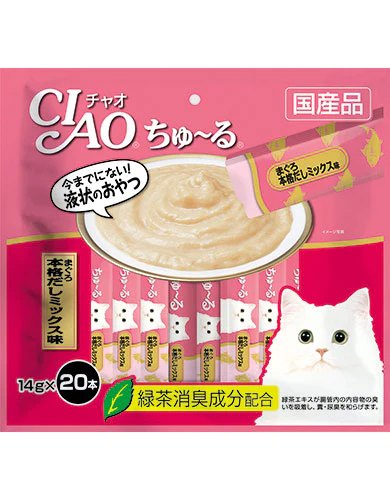 Ciao Chu Ru Japanese Broth Liquid Cat Treats 14g x 20pcs