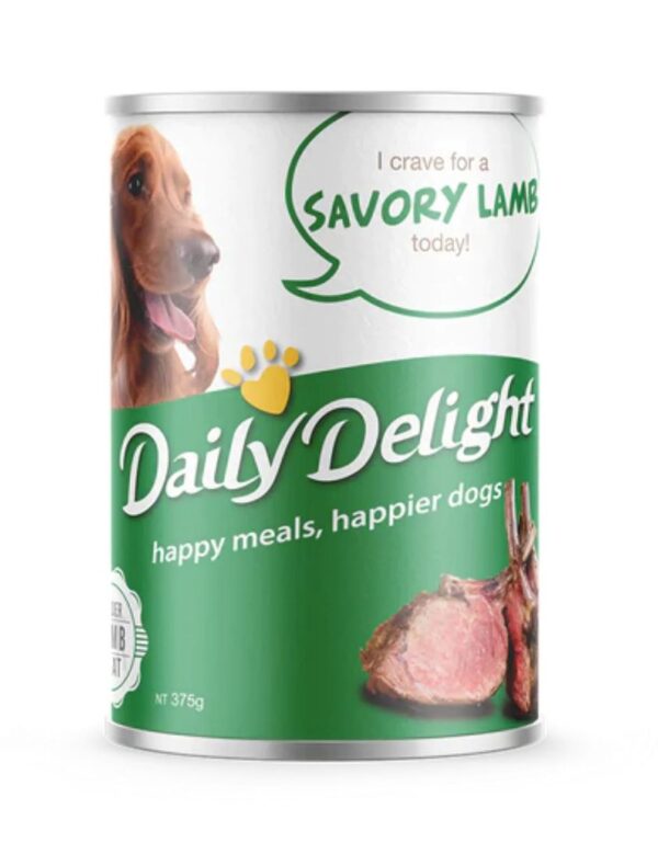 Daily Delight Savory Lamb Canned Dog Food 375g