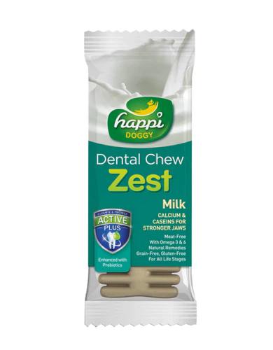 Happi Doggy Dental Chew Zest Milk 25g