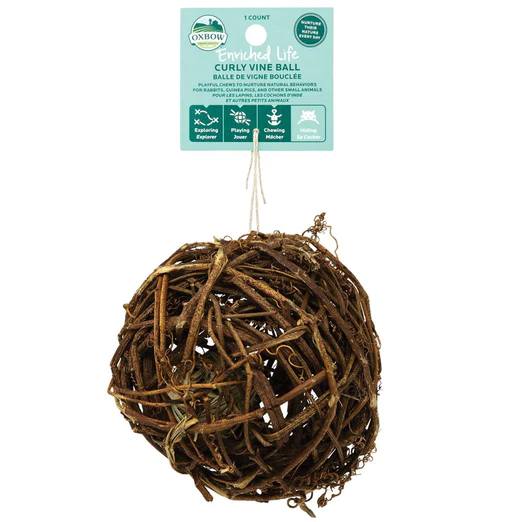 Oxbow Enriched Life Curly Vine Ball For Small Animals