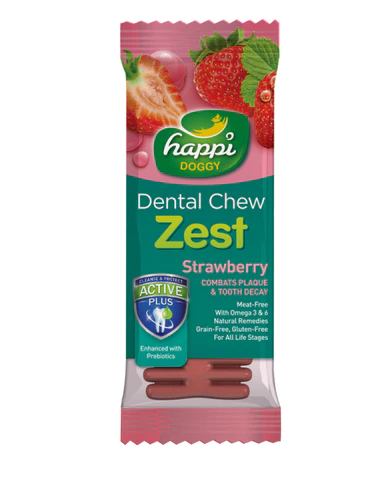 Happi Doggy Dental Chew Zest Strawberry 25g