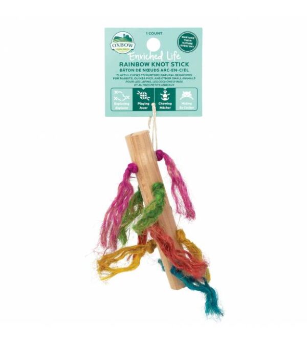 Oxbow Enriched Life Rainbow Knot Stick For Small Animals