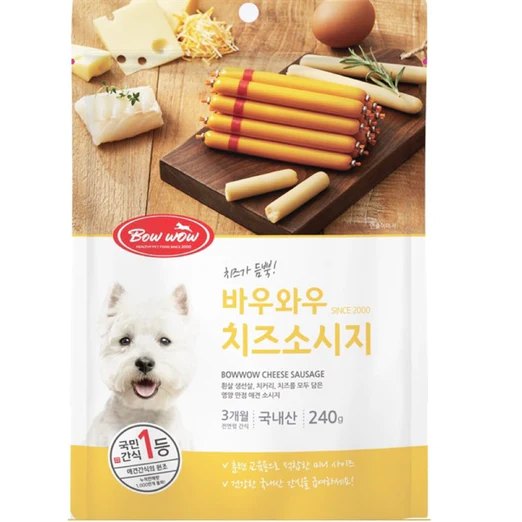 Bow Wow Cheese Sausage Dog Treat 240g