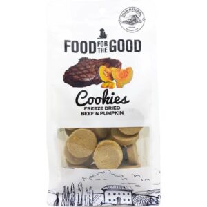 Food For The Good Beef & Pumpkin Cookies Freeze-Dried Treats For Cats & Dogs 70g