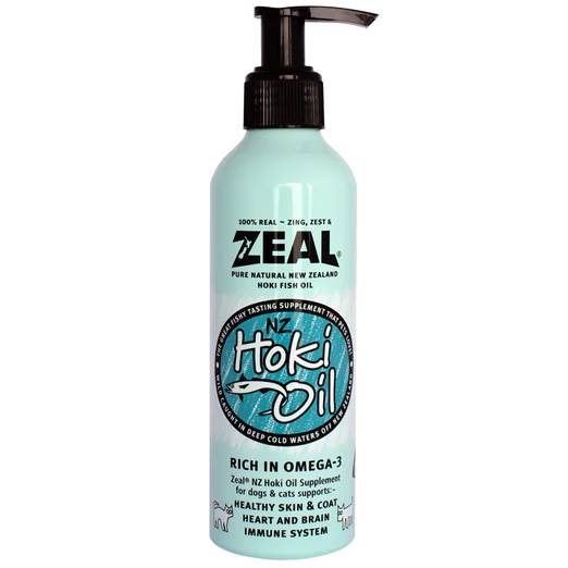 Zeal Pure Natural New Zealand Hoki Fish Oil Cat & Dog Supplement 225ml