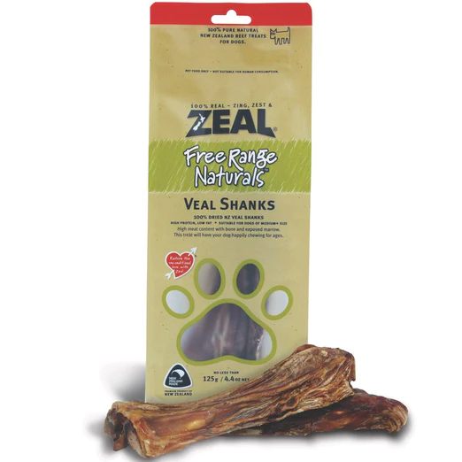 Zeal Free Range Naturals Veal Shanks Dog Treats 150g