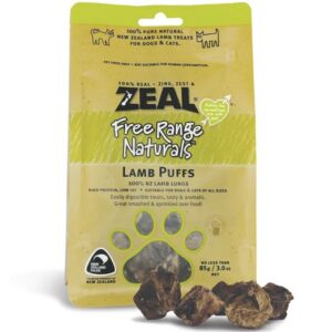Zeal Free Range Naturals Lamb Puffs Cat & Dog Treats 85g