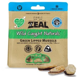 Zeal Free Range Naturals Green Lipped Mussels Cat & Dog Treats 50g