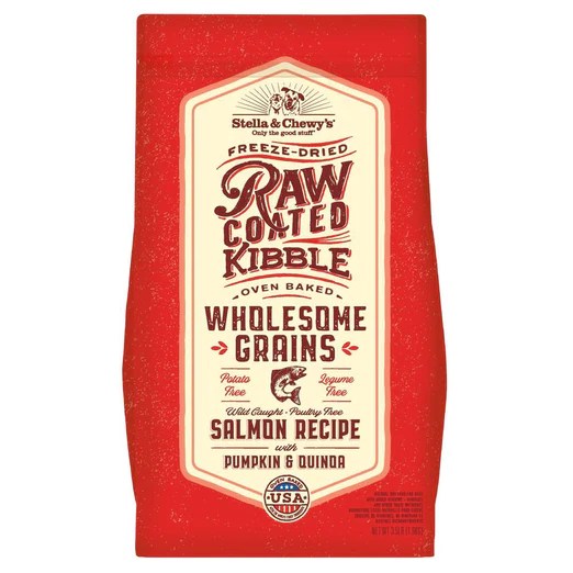 Stella & Chewy’s Freeze-Dried Raw Coated Kibble Wholesome Grains Salmon With Pumpkin & Quinoa Dry Dog Food