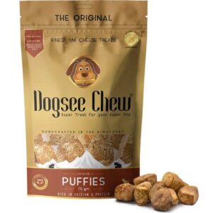 Dogsee Chew Puffies Himalayan Cheese Grain-Free Dog Treats 70g