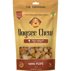 Dogsee Chew Mini Pops Himalayan Cheese Coconut Grain-Free Dog Treats 70g