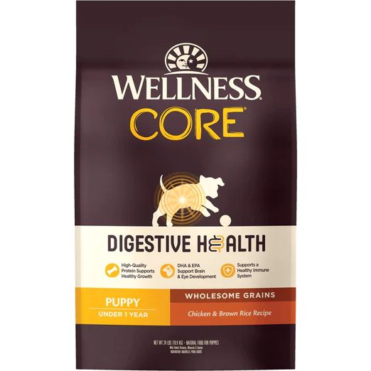 Wellness CORE Digestive Health Chicken & Brown Rice Puppy Dry Dog Food