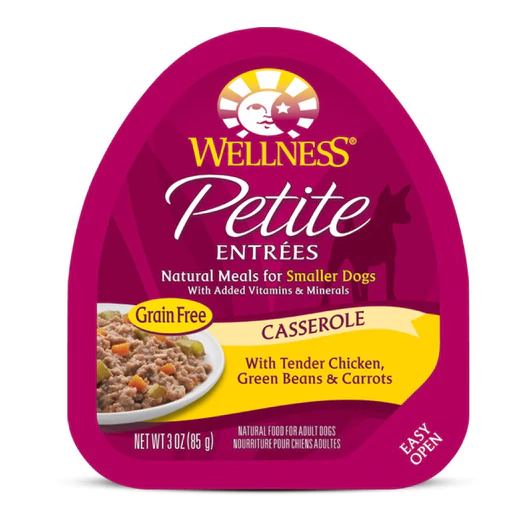Wellness Petite Entrees Casserole Tender Chicken Grain-Free Tray Dog Food 85g