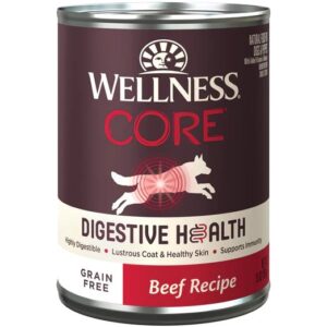 Wellness CORE Digestive Health Beef Grain-Free Canned Dog Food 368g