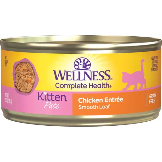 Wellness Complete Health Chicken Pate Grain-Free Kitten Canned Cat Food 156g