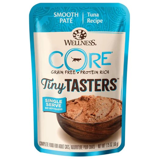 Wellness CORE Tiny Tasters Tuna Pate Grain-Free Adult Pouch Cat Food 50g