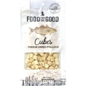 Food For The Good Pollock Cubes Grain-Free Freeze-Dried Treats For Cats & Dogs 50g